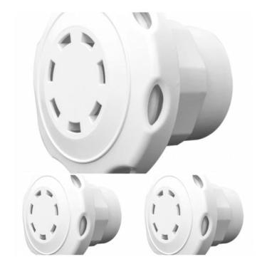 Imagem de Kit3 Dispositivo Ralo Fundo  Para Piscinas De Fibra - RR PISCINAS