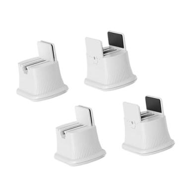 Imagem de Ioensy 4pcs leito riser sofá cadeira riser, protetor de piso pesado anti -deslizamento, altura extenso blocos para tabela de escritório de sofá, Branco