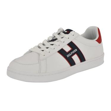 Imagem de Tommy Hilfiger Jolix Tênis masculino, Branco/azul marinho/vermelho, 44