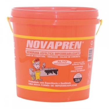 Imagem de Novapren Preto 3,6L Galao - NOVA TINTAS