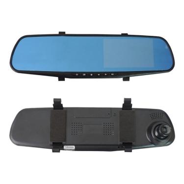 Imagem de Retrovisor Com Câmera de Ré e Frontal Tela 4,3 RS510BR + dvr onix agile celta corsa vectra