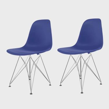 Imagem de Conjunto com 2 Cadeira para Sala de Jantar Eames Pp Eiffel