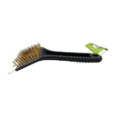 Imagem de Escova Para Limpar Grelha Churrasqueira Com Espátula