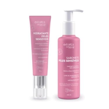 Imagem de Kit de Tratamento para Peles Sensíveis – Hidratante e Sabonete Hipoalergênicos
