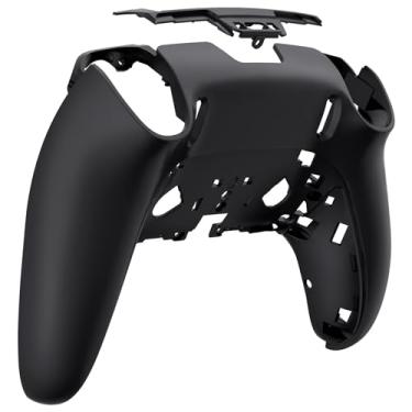 Imagem de eXtremeRate Capa traseira personalizada compatível com controlador de borda ps5, capa traseira de substituição DIY preta compatível com ps5 Edge Controller