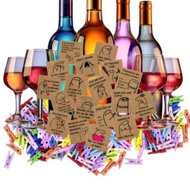 Imagem de 100 Tag Craft Drinks Flork Frases Divertidas Com Pregador - Nicolados,