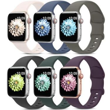 Imagem de Pulseiras esportivas compatíveis com Apple Watch de 38 mm a 49 mm, pac