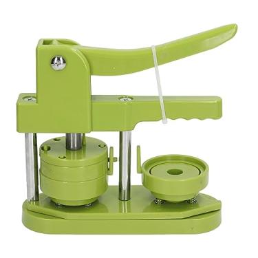 Imagem de Máquina de fazer botões, 100 Sets DIY Pin Badge Button Maker Press Machine com alça ergonômica, Suprimentos de metal para a confecção de alfinetes, gravatas e chaveiros (25mm)
