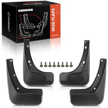 Imagem de A-Premium Conjunto de 4 peças de protetores de lama com kits de ferragens compatíveis com Kia Rio 2011-2017, dianteiro e traseiro, lado do motorista e do passageiro