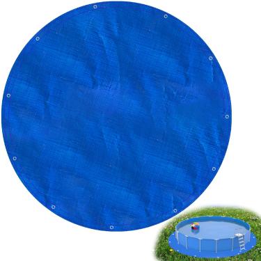 Imagem de Lonas redondas para piscina acima do solo, antiperfuração, forro de piscina, tapetes de pano de chão para protetor de fundo de piscina (15,7 × 15,7 pés)