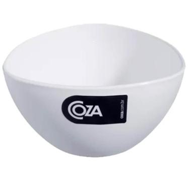 Imagem de Cremeira Triangular 250ml Branca Cumbuca Tigela Plástica Coza Pote Petiscos