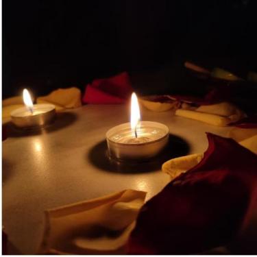 Imagem de Kit 50 Velas Rechaud Decoração Casamento Suporte Alumínio - Home Goods