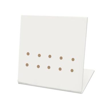 Imagem de Kokiya Tweezers Stand Display Stand Collecting Organizador de Extensão de Cílios de Cílios Lash Tweezers Remoção de Cabelo Organizador da Ferramenta de, Branco