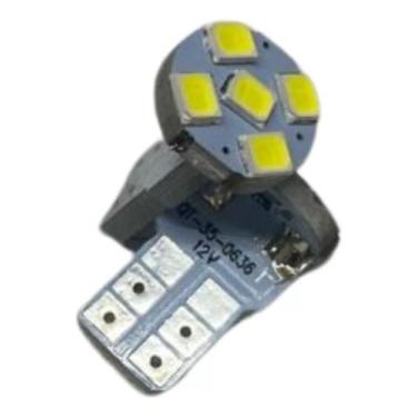 Imagem de Lâmpada Esmagada T10 Led Meia Luz 5 Leds 12v - Genérico