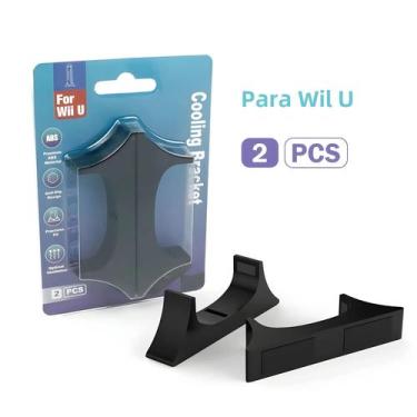 Imagem de Suporte Para Console De Jogos WII U 2 PCS Suporte Horizontal ABS Supor