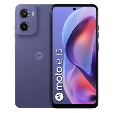 Imagem de Motorola Moto E15 64GB 2GB RAM Dual SIM Tela 6.67" - Lavanda