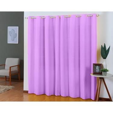 Imagem de Cortina Tecido Oxford 3,00 x 2,50 Sala Quarto Janela para Varão - J H 