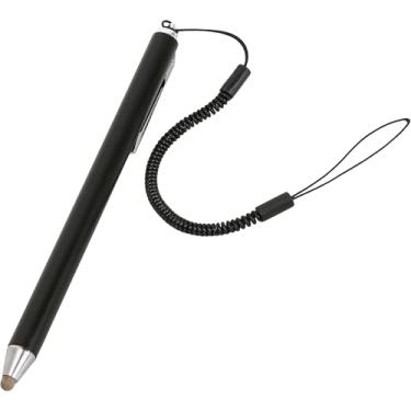 Imagem de Canetas Stylus com cordão e clipe para telas sensíveis ao toque, alta sensibilidade e capacidade de precisão, antiperda de fibra, ponta de fibra, Smartphone, tablets para Samsung Galaxy Android
