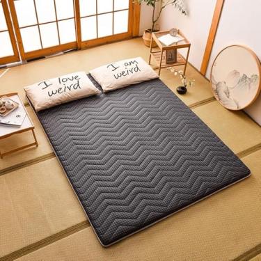 Imagem de Futon Colchão Engrossar Colchão De Chão Macio Dobrável Colchão Portátil Tatami Mat Para Hóspedes Dormitórios Camping Sofá Espreguiçadeiras, 003, 3, 90 * 200CM