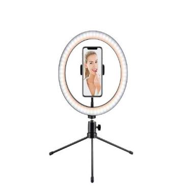 Imagem de Anel De Luz De Led 26cm Usb Com Tripé Maquiagem Foto Vídeo - DACAR