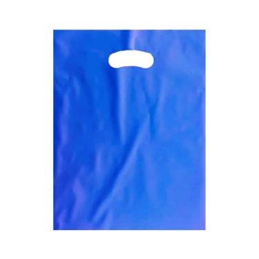 Imagem de Sacola Boca Vazada PEBD Azul 40x50x0,12 c/25 - Marqplas
