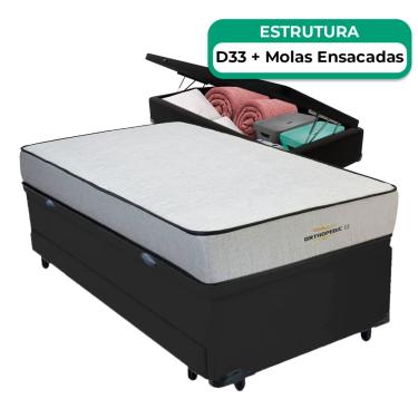 Imagem de Bicama Baú + Colchão Orthopedic D33 V-Store 78x188x74