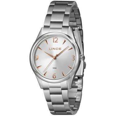 Imagem de Relógio Lince Feminino Analógico Prata Rosê Lrmj169l36 S2sx