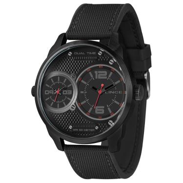 Imagem de Relógio Lince Masculino Dual Time Preto Mrnh214l50 Pvpx