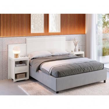 Imagem de Cabeceira Com Criado-mudo Dinamarca Casal E Queen Ajustável Branco