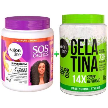 Imagem de Kit Misturinha Ativador de Cachos E Gelatina Salon Line