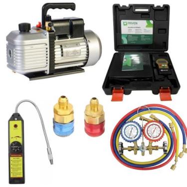 Imagem de Kit Refrigeração Manifold Bomba De Vácuo Balança - Refrigeração Catave