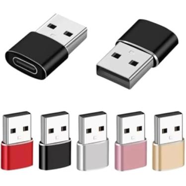 Imagem de Adaptador Tipo-C para USB-A 2.0 Premium, Cores Variadas – Compatível com Smartphones Android, iPhone 11/12/13, Apple CarPlay, Android Auto e Dispositivos USB.