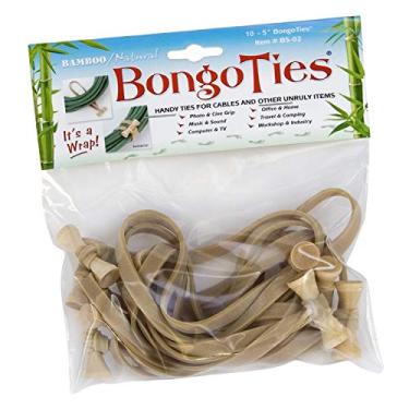 Imagem de BongoTies® Natural Color Bongo Ties B5-02 ~ 10 Pack ~ HANDY TIES FOR CABLES AND OTHER UNRULY ITEMS