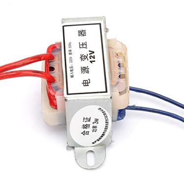 Imagem de 100% Novo Transformador de Energia Elétrica, AC 220V a 12V/24V, Retardador de Chama, Fio Completo de Cobre, Verniz de Isolamento a Vácuo, Com Seleção de Núcleo EI, para Uso (12V)