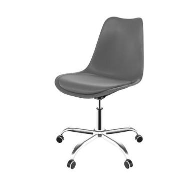 Imagem de Cadeira Saarinen Office Konkret e Cromada - Mobly