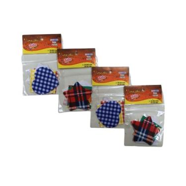 Imagem de Kit Adesivos Juninos Tecido p/Roupas Festa São João Arraia!