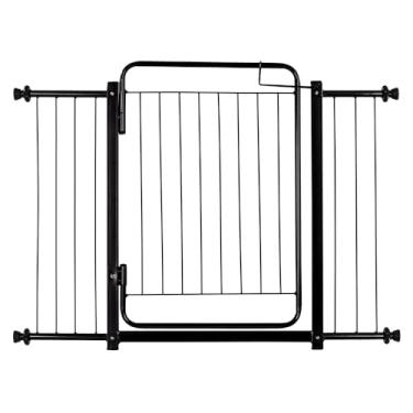 Imagem de Portão Grade de Proteção Tamanho Ajustável de 114 até 119 cm Segurança Cachorro Pets Bebe Crianças Porta Vãos - Acompanha Extensores
