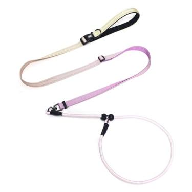 Imagem de QQPETS Coleira ajustável para cães, coleira de cintura sem as mãos para passear com o cachorro, guia de treinamento reflexiva com rotação de 360°, antiembaraço, comprimento de 1,2 a 2,1 m para todas