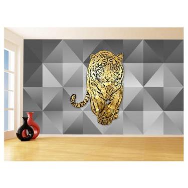 Imagem de Papel De Parede 3D Animais Pop Art Tigre Felino 3,5M Pxa150 - Você Dec