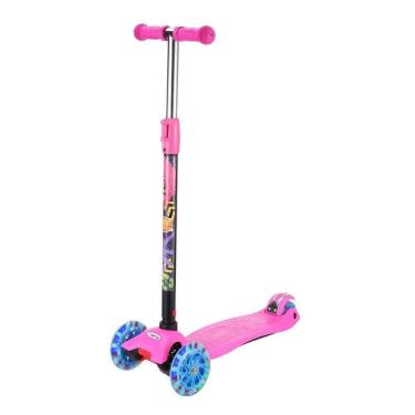 Imagem de Patinete Radical New Plus Infantil Rosa C- Altura Ajustável