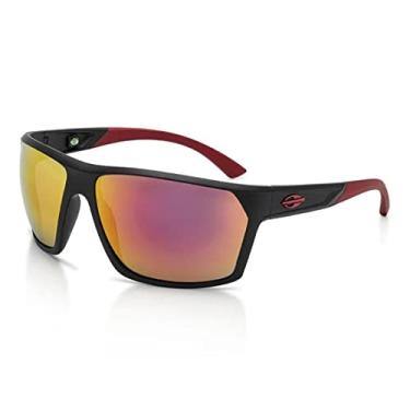 Imagem de Óculos de Sol Mormaii STORM M0079 A14 11 Preto Lente Espelhada Laranja Vermelha Tam 56,5