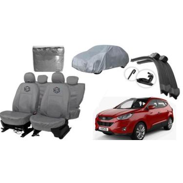 Imagem de Kit capa couro cinza IX + brinde limpador premium - iron tech