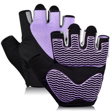 Imagem de Luvas de ginástica sunnex Fingerless para mulheres que levantam peso