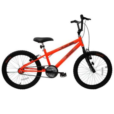 Imagem de Bicicleta Cairu MTB REB Cross Flash Boy Aro 20, Laranja neon