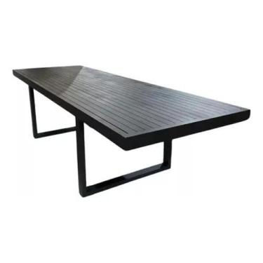 Imagem de Mesa Retangular Alumínio Ripado 4,0 X 1,00 Externa E Interna - Univers