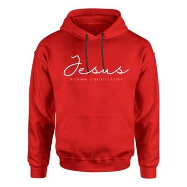 Imagem de Casaco Gospel Moletom Blusa De Frio Deus Jesus Cristo Igreja - Core Ba