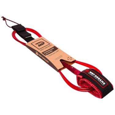 Imagem de Leash de Surf Longboard Tornozelo 10'0'' x 7mm Wet Dreams Premium Line Vermelho