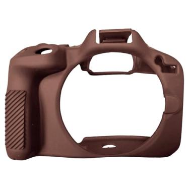 Imagem de BaotyJie Capa protetora de silicone macio para câmera, capa protetora anti-riscos de borracha para câmeras sem espelho R50, Marrom