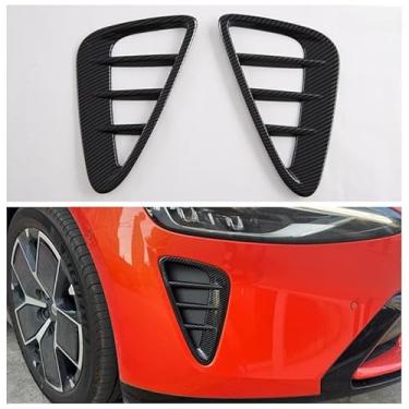 Imagem de Decoração exterior do carro para SU7 Capa de retrovisor protege a janela traseira triângulo guarnição acessórios de modificação de ventilação de entrada de ar (faca de vento frontal de carbono)