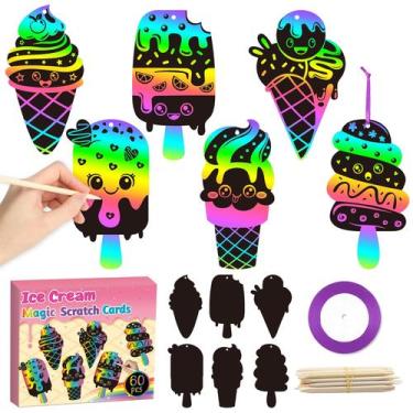 Imagem de Conjunto de raspadinhas de sorvete CY2SIDE Summer Sweet, 60 unidades p